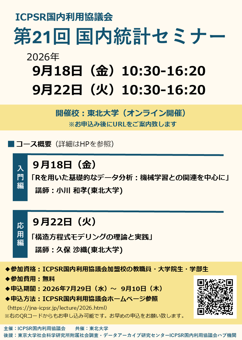 Statistics Seminar Poster